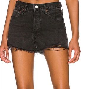Agolde Parker Black Shorts